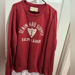 Red Slightly Worn Polo Sweatshirt